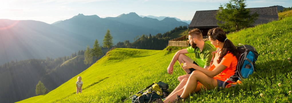 Wandern mit der Familie im Almgebiet von Großarl, dem Tal der Almen © Tourismusverband Großarl