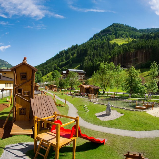 Spaß und Action am Spielplatz in Großarl - da ist für jeden etwas dabei! © Tourismusverband Großarltal